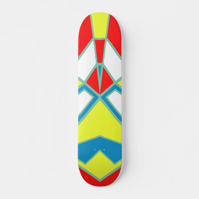 Abstrakt #601 old school skateboard bräda 21,6 cm (Framsida)