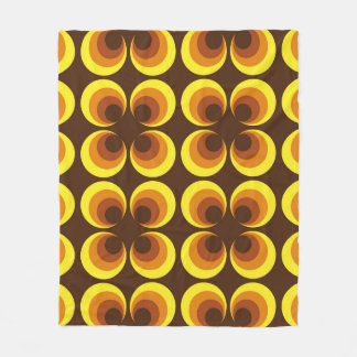 Abstrakt. 60-talets färglösa, sömlösa mönster, ret fleecefilt