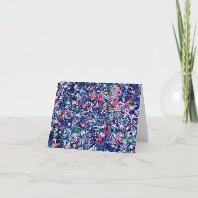 Abstrakt_7 anteckningskort<Blank Inside> Tack Kort (Framsida)