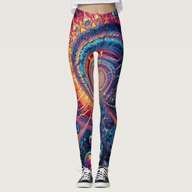 Abstrakt 801 Leggings (Framsida)