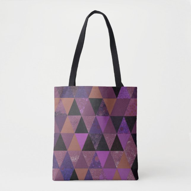 Abstrakt #831 Purple Passion Tygkasse (Framsida)