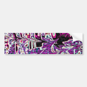 Abstrakt 90's Aesthetic Mönster Bildekal