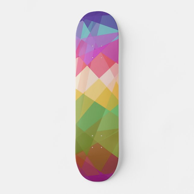 Abstrakt | Abstrakt Art Mini Skateboard Bräda 18,7 Cm (Framsida)