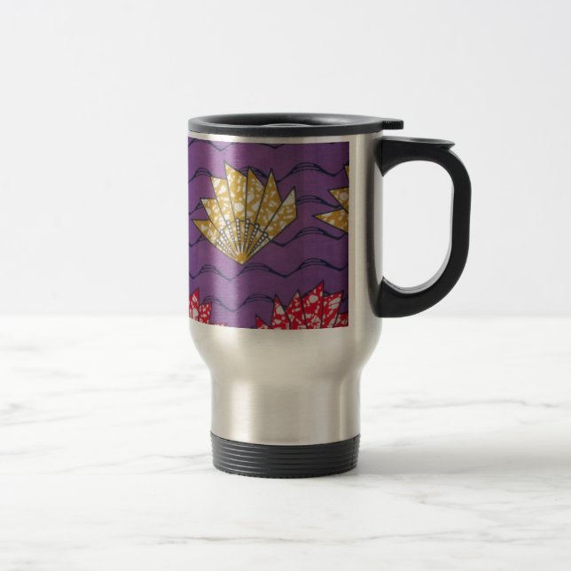 Abstrakt African Art: Lila Passion Vinkarare Resemugg (Höger)