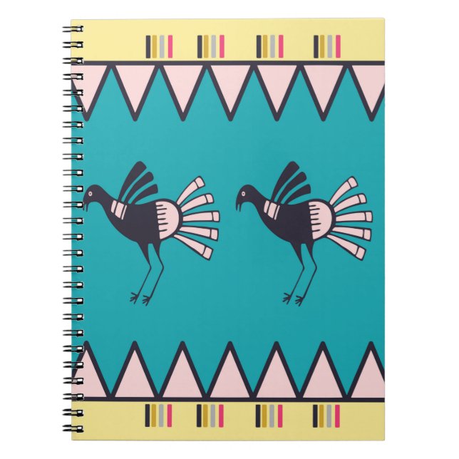 Abstrakt african art stil design. Hand plockade Anteckningsbok (Framsidan)