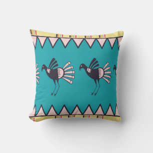Abstrakt african art stil design. Hand plockade Kudde