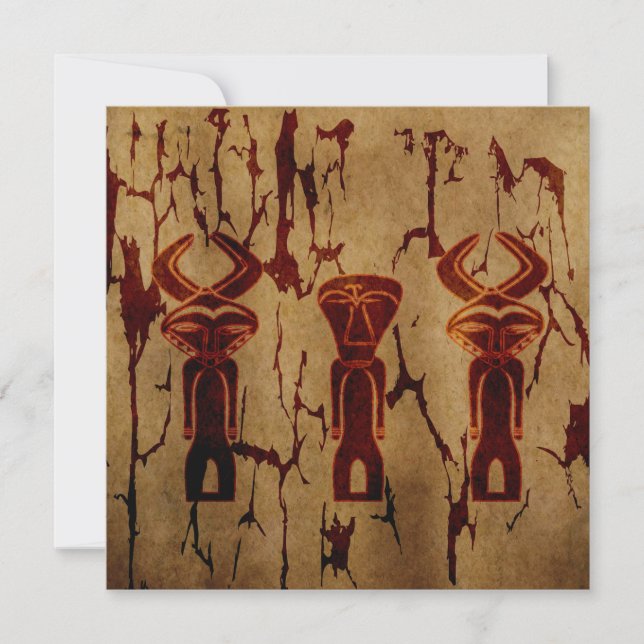 Abstrakt african-stammen teckning (Framsida)