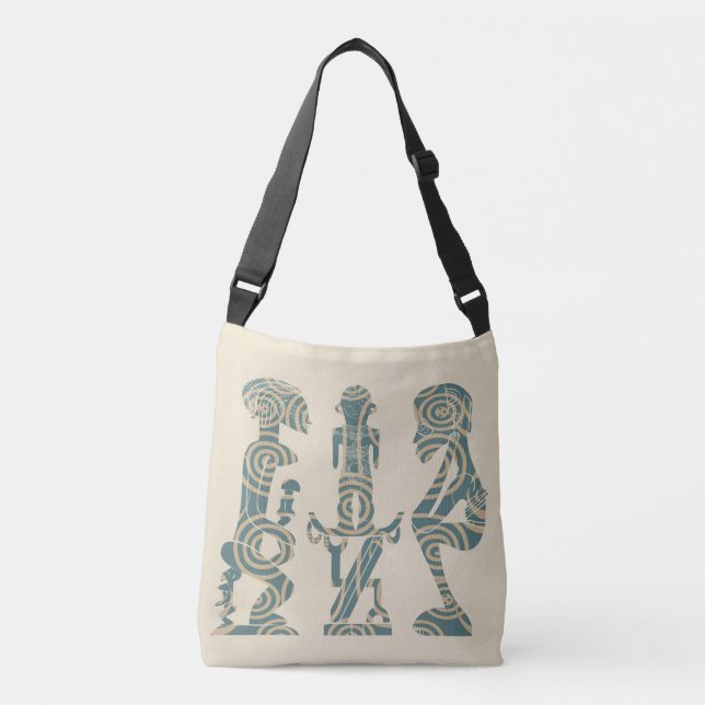 Abstrakt african tribal art axelväska (Framsida)