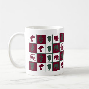 Abstrakt african tribal art kaffemugg