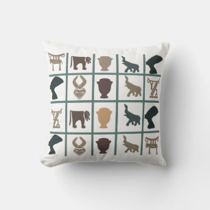 Abstrakt african tribal art kudde