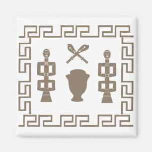 Abstrakt african tribal art magnet
