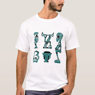 Abstrakt african tribal art t shirt