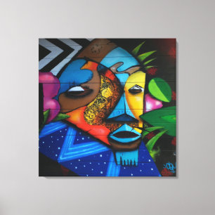 Abstrakt African Tribal Canvastryck