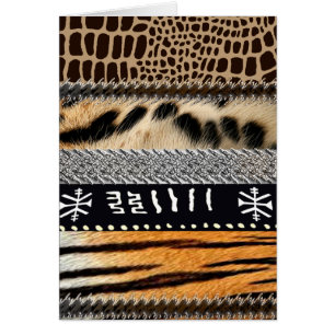 Abstrakt African Tribe Design 2 Hälsningskort