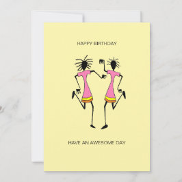 Abstrakt, Afrikansk konst Fantastisk Party födelse Kort