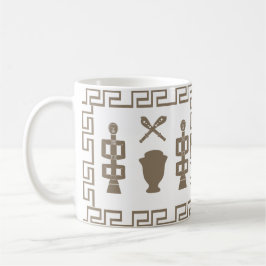 Abstrakt Afrikansk konst för stamscenkonst Kaffemugg