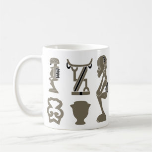 Abstrakt Afrikansk stamkonst Kaffemugg