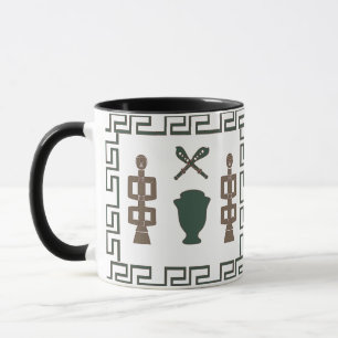 Abstrakt Afrikansk stamkonst Mugg