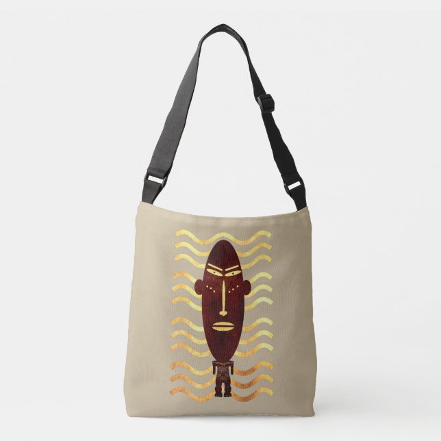 Abstrakt Afrikas moderna indigenkonst Axelväska (Framsida)