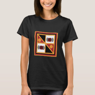 Abstrakt Afrikas stamgeometriska mönster T Shirt