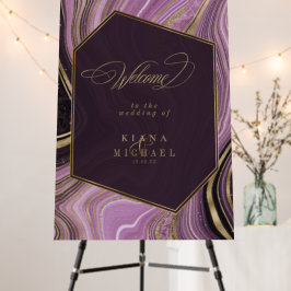 Abstrakt Agat Bröllopsfirande Mauve ID827