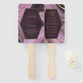 Abstrakt Agate Bröllop Ceremony Mauve ID827