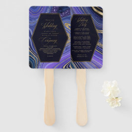 Abstrakt Agate Bröllop Ceremony Midnight ID827