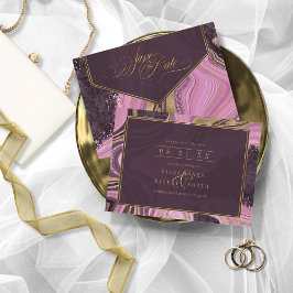 Abstrakt Agate Bröllop Maive ID827 Spara Datumet