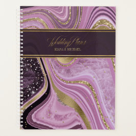 Abstrakt Agate Bröllop Mauve ID827