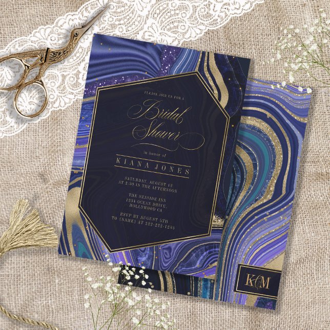 Abstrakt Agate Möhippa Midnight ID827 (Front/Back In Situ)