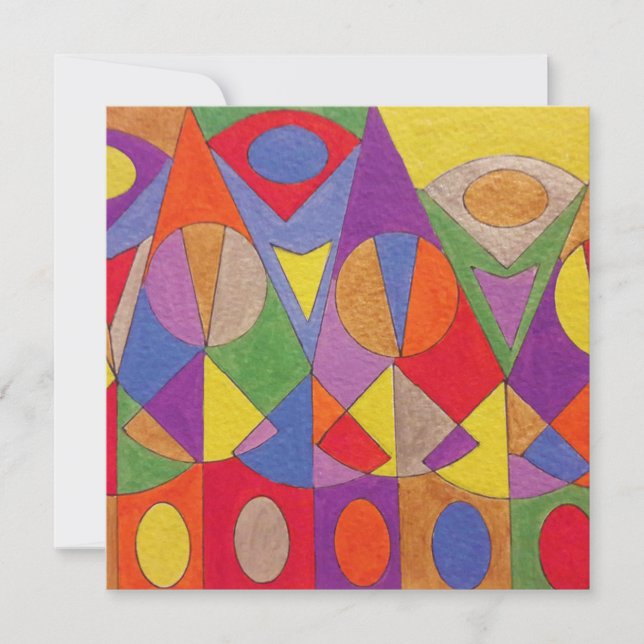 Abstrakt Akryl 1 Julkort (Framsida)