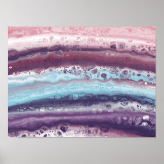 Abstrakt Akrylcellkonst Poster