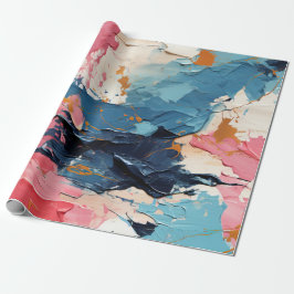 Abstrakt Akrylfärg Stänk Presentpapper