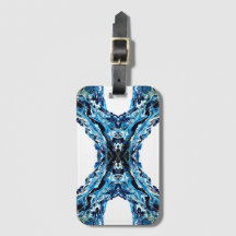Abstrakt akrylmålning i blå färg för fluid art