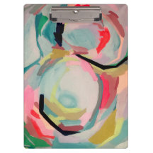 Abstrakt Akrylmålning i Fluro