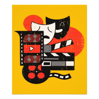 Abstrakt Aktiv teater| Drama-teater Fototryck