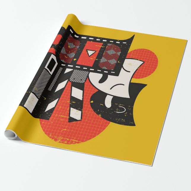 Abstrakt Aktiv teater| Drama-teater Presentpapper (Utrullad)