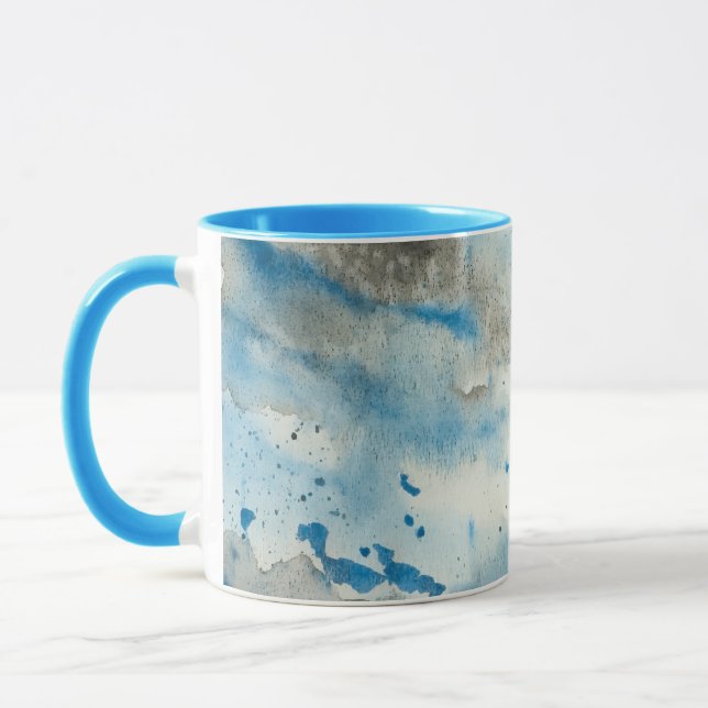 abstrakt akvarell kaffemugg (Vänster)