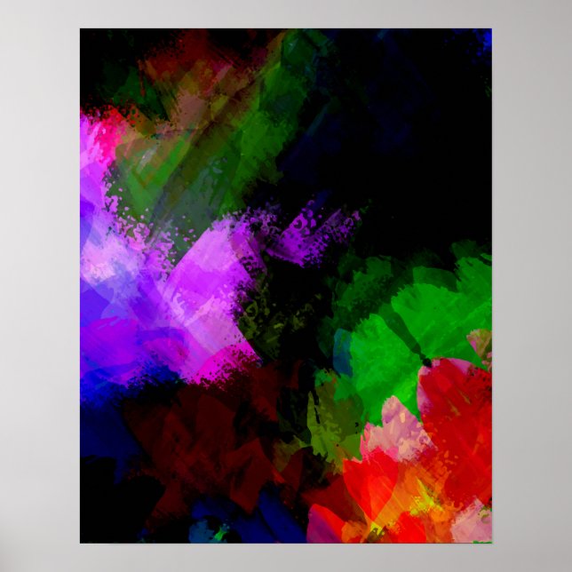 Abstrakt akvarellfärg 2 poster (Framsidan)