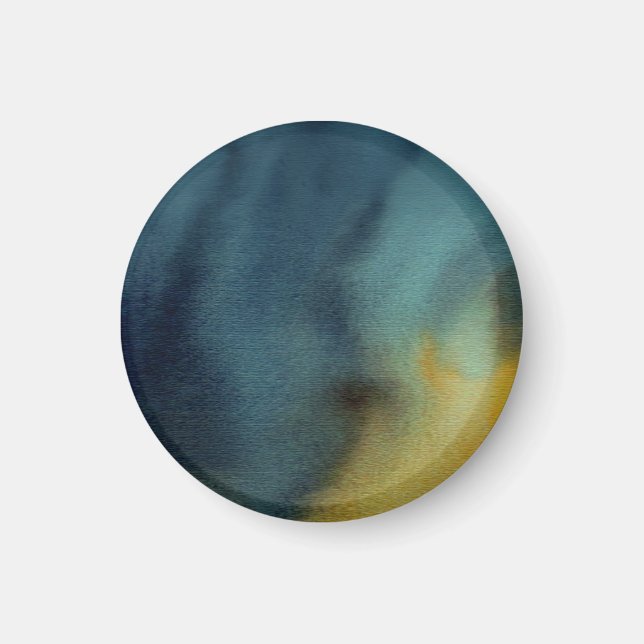 Abstrakt akvarellmålning magnet (Framsidan)