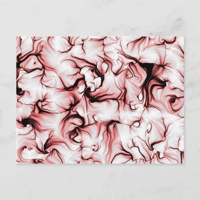 Abstrakt Algorithmic Art Vykort (Framsida)