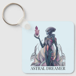 Abstrakt Alien Nyckelring