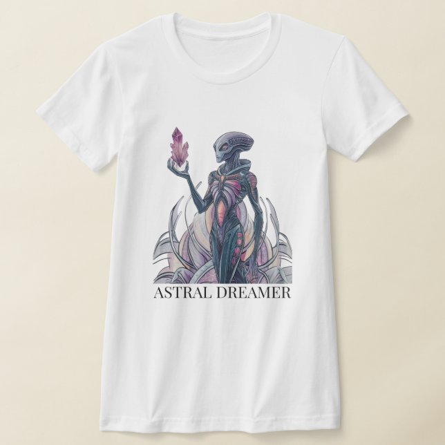 Abstrakt Alien T Shirt (Laydown)
