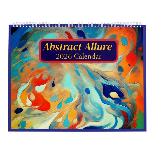 Abstrakt Allure 2026 Konstkalender Kalender (Omslag)