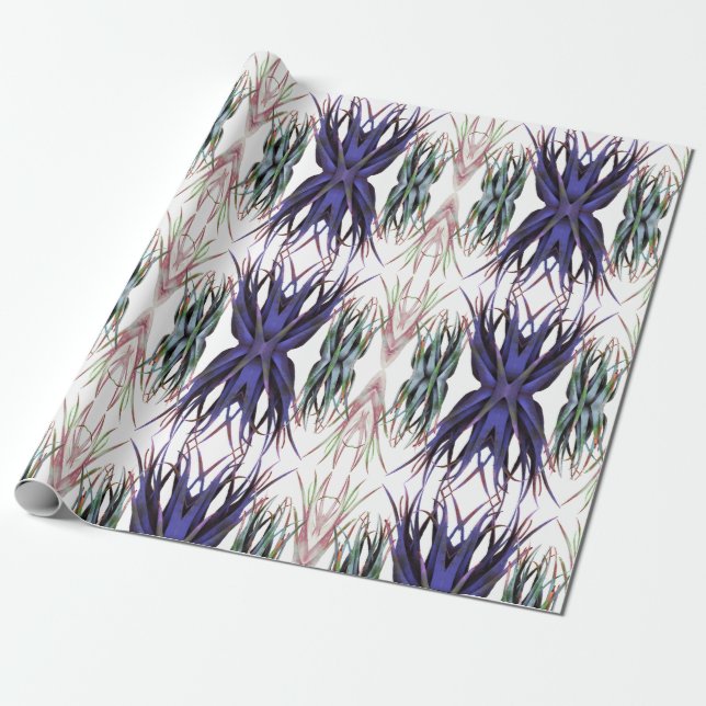Abstrakt Aloe Vera Photo Wrapping Papper Presentpapper (Utrullad)