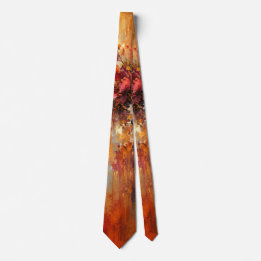 Abstrakt Amberblommig Rhapsodi Slips