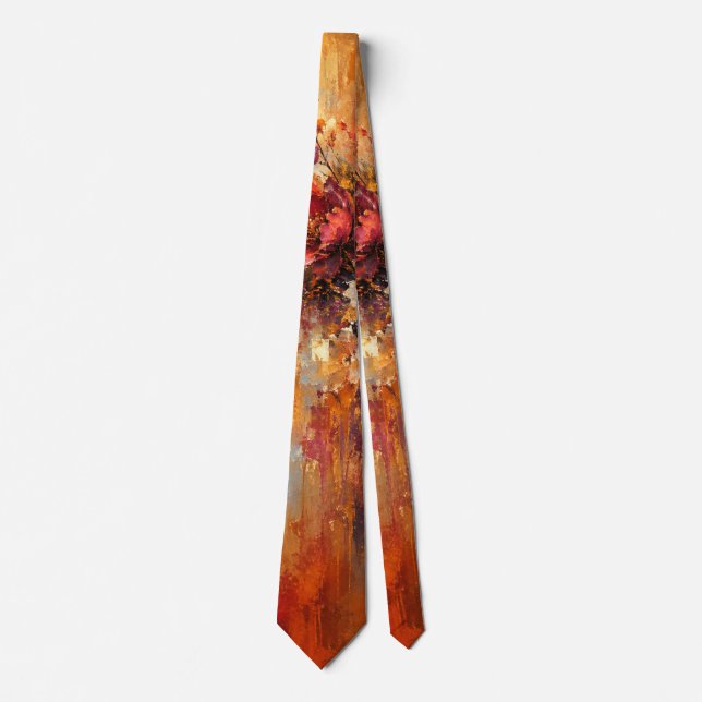 Abstrakt Amberblommig Rhapsodi Slips (Framsida)