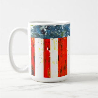 Abstrakt American Flagga Kaffemugg