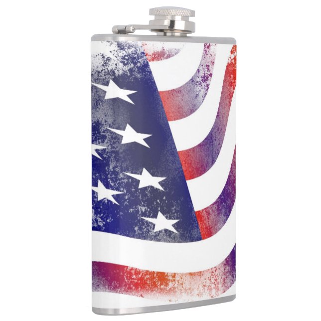 Abstrakt American Flagga-kolv Fickplunta (Höger)