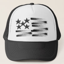 Abstrakt American Flagga on Cap